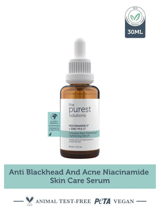 The Purest Solution intensive serum to tighten and restore the pores (Niacinamide 5% + Zinc PCA 1%) - Naturally, safe & effective - vegan | Free of cruel Environmentally friendly