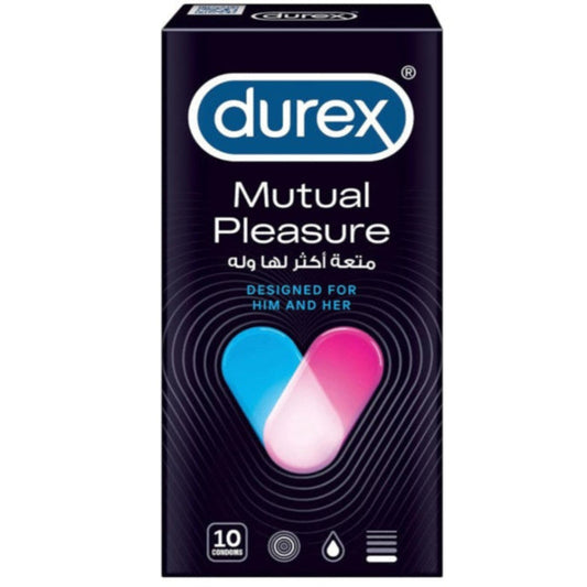 Durex Mutual Pleasure Condoms Designed for Him & Her- 10 Pieces